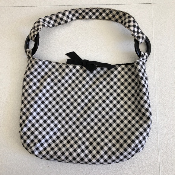 Black & White Check Purse - Picture 1 of 5
